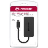 Transcend HUB2C, USB-Hub schwarz