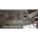 i-tec USB 3.0 Metal Charging HUB 7 Port, USB-Hub 