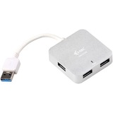 i-tec USB 3.0 Metal Passive HUB 4 Port, USB-Hub silber