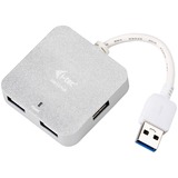i-tec USB 3.0 Metal Passive HUB 4 Port, USB-Hub silber