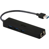 i-tec USB 3.0 Slim HUB 3 Port G-LAN, USB-Hub 