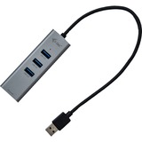 i-tec USB-A Metal HUB 3 Port Giga, USB-Hub anthrazit