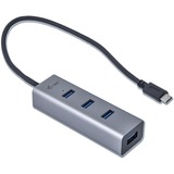 i-tec USB-C Metal HUB 4 Port, USB-Hub schwarz