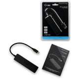 i-tec USB-C Slim Passive HUB 4 Port, USB-Hub schwarz