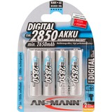 Ansmann NiMh-Akkus 2850mAh AA 4er Pack