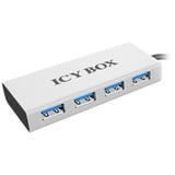 ICY BOX IB-AC6104, USB-Hub silber/schwarz