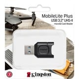 Kingston MobileLite Plus microSD, Kartenleser schwarz