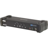 ATEN CS1784A, KVM-Switch schwarz, 4-Port, DVI