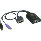 ATEN USB-DVI-Virtual-Media-KVM-Adapter KA7166 schwarz, mit Chipkartenunterstützung