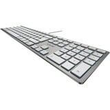 CHERRY KC 6000 SLIM FOR MAC, Tastatur silber/weiß, DE-Layout, SX-Scherentechnologie