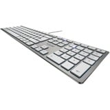 CHERRY KC 6000 SLIM, Tastatur silber, FR-Layout, Scissor-Switch