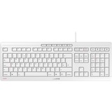 CHERRY STREAM KEYBOARD, Tastatur weiß/grau, UK-Layout, SX-Scherentechnologie