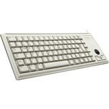 CHERRY Slim Line G84-4400, Tastatur beige, DE-Layout, Cherry Mechanisch, integr. Trackball