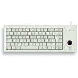 CHERRY Slim Line G84-4400, Tastatur beige, DE-Layout, Cherry Mechanisch, integr. Trackball