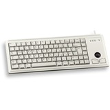 CHERRY Slim Line G84-4400, Tastatur beige, DE-Layout, Cherry Mechanisch, integr. Trackball