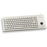 CHERRY Slim Line G84-4400, Tastatur beige, US-Layout, Cherry Mechanisch, integr. Trackball