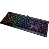 Corsair K70 RGB MK.2 Low Profile RAPIDFIRE, Gaming-Tastatur schwarz, DE-Layout, Cherry MX Low Profile RGB Speed