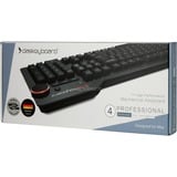 Das Keyboard 4 Professional Mac, Gaming-Tastatur schwarz, DE-Layout, Cherry MX Blue