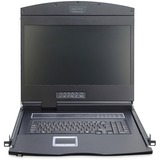 Digitus 19" KVM Konsole 19"TFT 1Port, KVM-Switch 