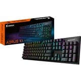 GIGABYTE AORUS K1, Gaming-Tastatur schwarz, DE-Layout, Cherry MX Red