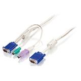 LevelOne KVM-Adapterkabel ACC-2103 grau, 5 Meter