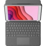 Logitech Combo Touch, Tastatur grau, DE-Layout, Scissor-Switch, für iPad 9./8. /7. Generation