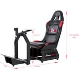 RaceRoom Game Seat RR3055, Sim Rig schwarz/rot