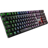 Sharkoon PureWriter RGB, Gaming-Tastatur schwarz, DE-Layout, Kailh Choc Low Profile Red