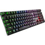 Sharkoon PureWriter RGB, Gaming-Tastatur schwarz, BE-Layout, Kailh Choc Low Profile Red