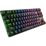 Sharkoon PureWriter TKL RGB, Gaming-Tastatur schwarz, BE-Layout, Kailh Choc Low Profile Red