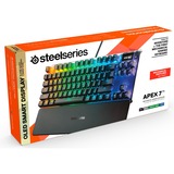 SteelSeries APEX 7 TKL, Gaming-Tastatur schwarz, DE-Layout, SteelSeries QX2 Red