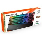 SteelSeries APEX 7, Gaming-Tastatur schwarz, DE-Layout, SteelSeries QX2 Brown
