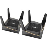 ASUS AiMesh AX6100 WiFi System (RT-AX92U 2 Pack), Mesh Router schwarz