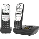 Gigaset A690 A Duo, analoges Telefon schwarz, DECT, Anrufbeantworter