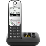 Gigaset A690 A, analoges Telefon schwarz, DECT, Anrufbeantworter