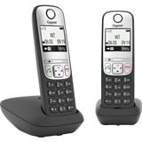 Gigaset A690 Duo, analoges Telefon schwarz, DECT