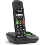 Gigaset E290A, analoges Telefon schwarz, Anrufbeantworter