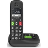 Gigaset E290A, analoges Telefon schwarz, Anrufbeantworter
