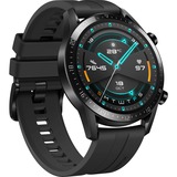 Huawei Watch GT2 46mm Sport, Smartwatch schwarz, Armband: Matte Black, Fluorkautschuk