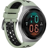 Huawei Watch GT 2e, Smartwatch schwarz/silber, Armband: Mint Green, TPU-Band