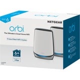 Netgear Orbi WiFi-6-System AX6000, Mesh Router weiß/silber