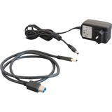 DeLOCK Port Replikator USB 3.2 Gen 1, Adapter weiß/schwarz, LAN, DVI, HDMI, USB, Audio