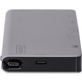 Digitus Type-C Multiport Travel Dock, Dockingstation grau, HDMI, VGA, Kartenleser, RJ-45
