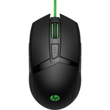 HP Pavilion Gaming Maus 300, Gaming-Maus schwarz/grün
