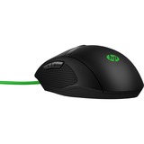 HP Pavilion Gaming Maus 300, Gaming-Maus schwarz/grün