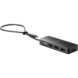 HP USB-C Reisehub G2, Dockingstation schwarz, USB-A, HDMI, VGA