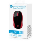 HP Wireless Maus 200 schwarz/rot