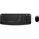 HP Wireless Tastatur und Maus 300, Desktop-Set schwarz, DE-Layout