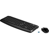HP Wireless Tastatur und Maus 300, Desktop-Set schwarz, DE-Layout