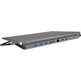 ICY BOX IB-DK2106-C, Dockingstation schwarz/anthrazit, USB-C, HDMI, LAN